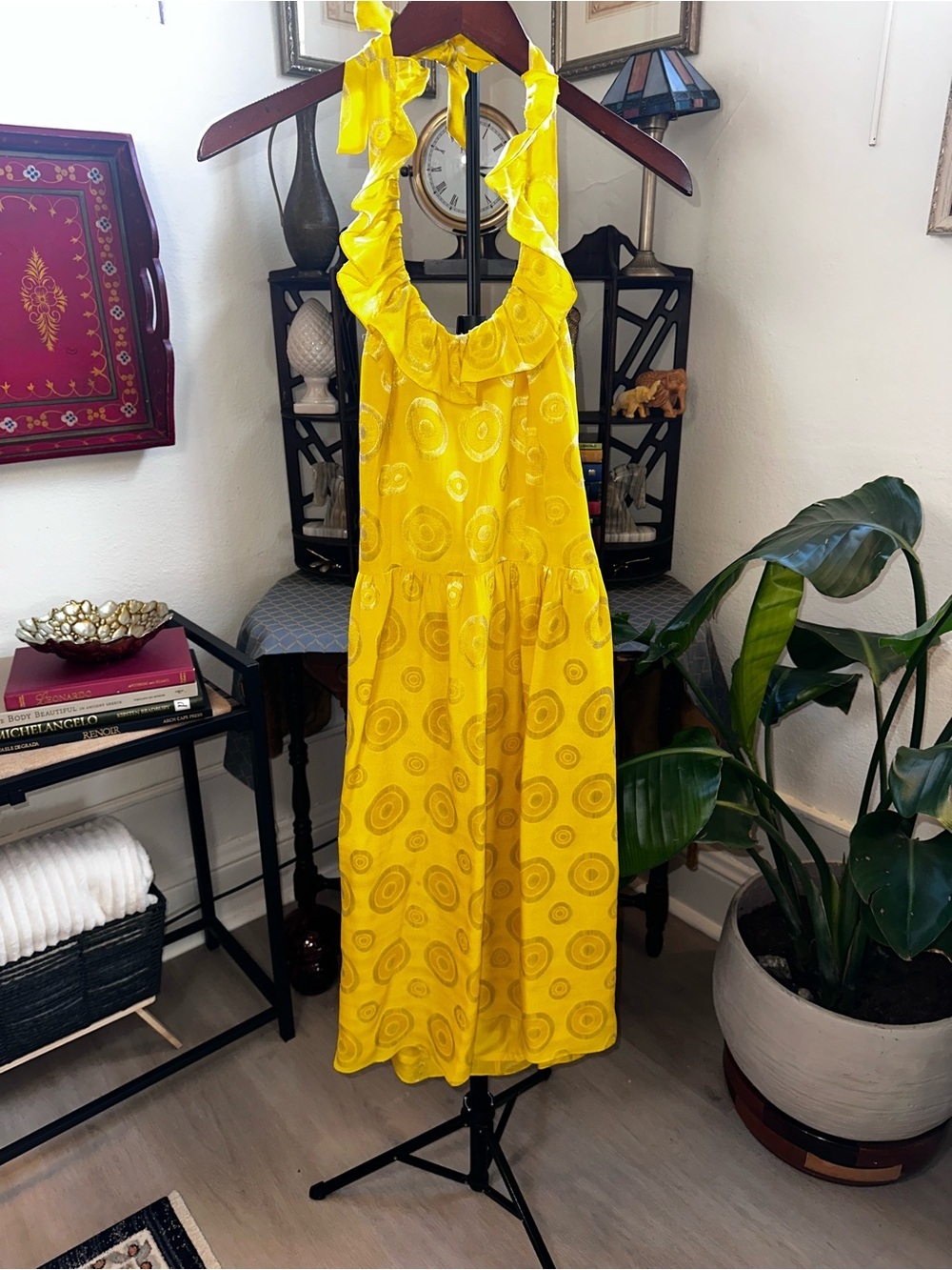 Anthropologie Final Act" Silk Halter Dress by Lauren Moffatt